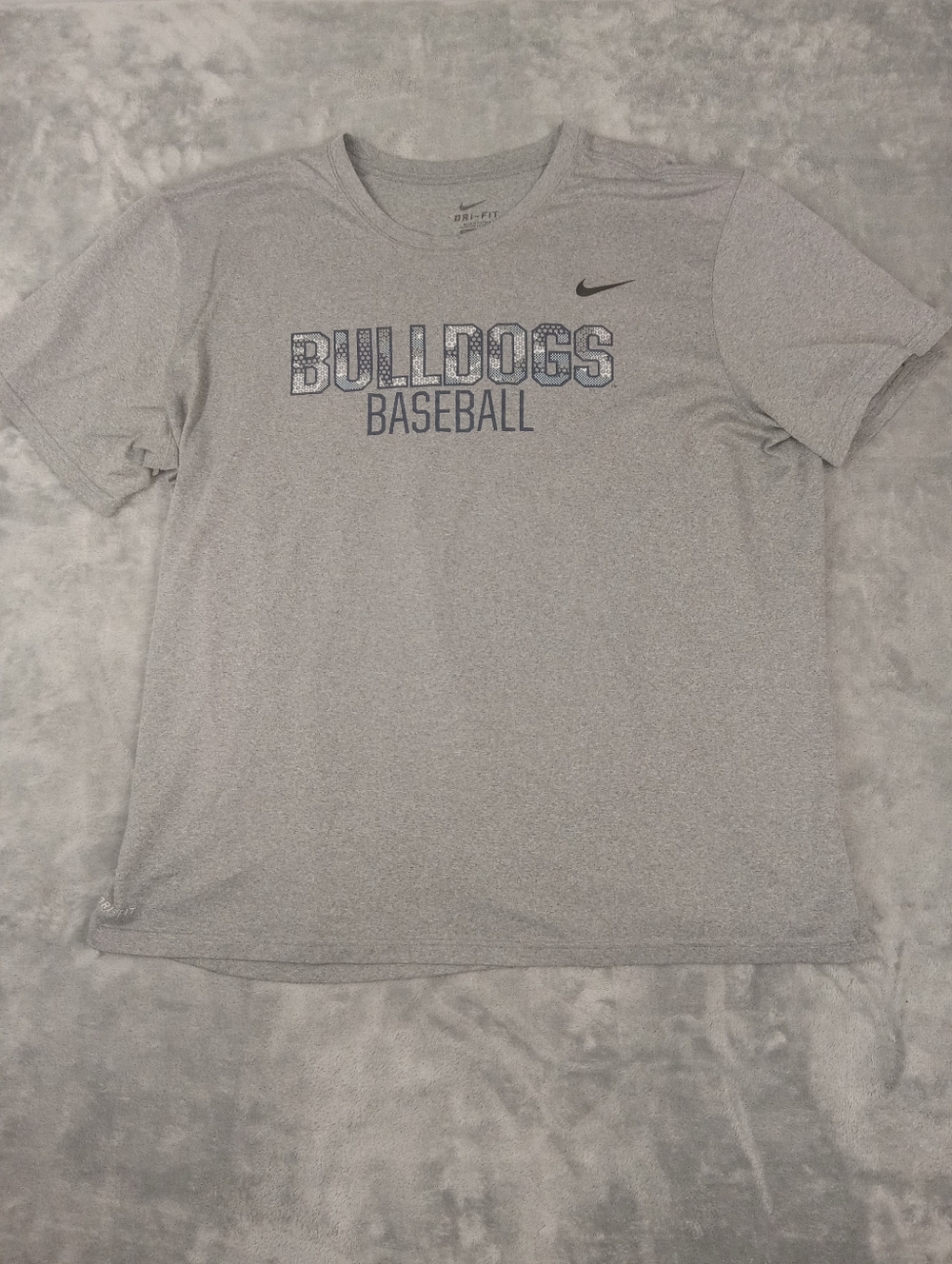Nike Men's Dri-FIT Bulldogs Baseball Gray Tee Size XXL